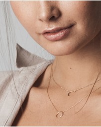 Luna Rae - Solid Gold - Eclipse Diamond Necklace