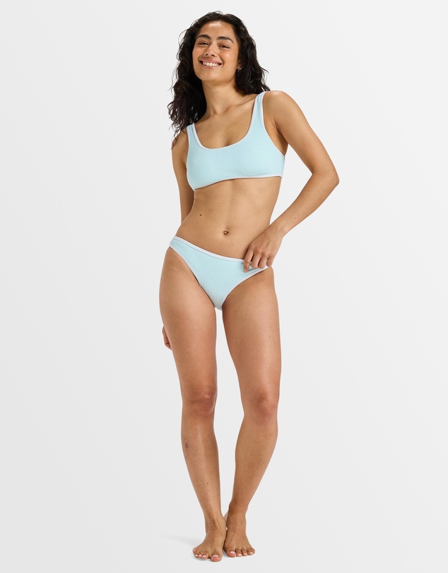 Roxy - Womens Beloved Rib Moderate Mid High Bikini Bottom