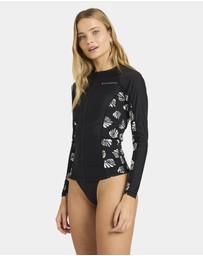 Billabong - Womens Sandy Shells Off Shore Long Sleeve Rash Vest
