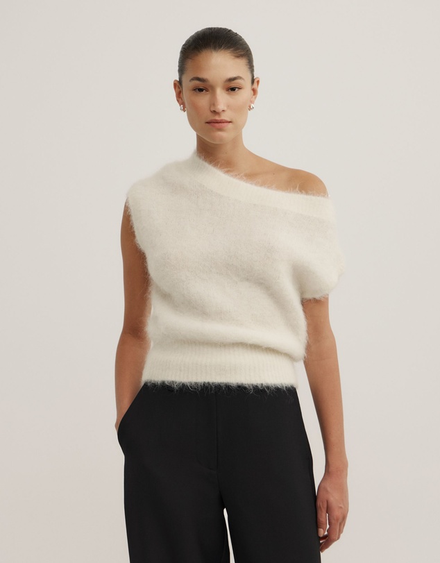 Witchery - Asymmetric Fluffy Top