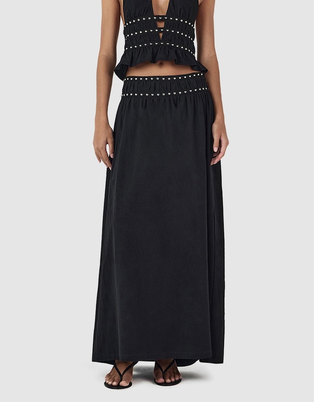 Ownley - Tabby Studed Midi Skirt