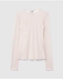 & Other Stories - Long-Sleeve Wool Top