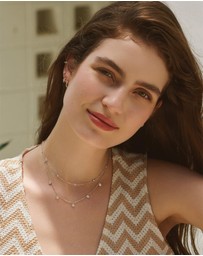 Ania Haie - Ania Haie Silver Classic Bezel-Set Station Necklace