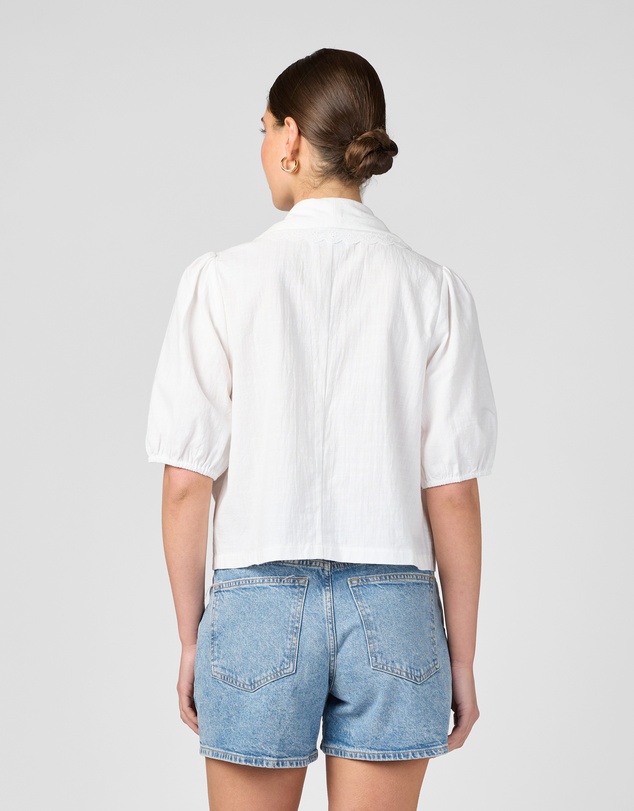 MVN - Collared Tie Up Top