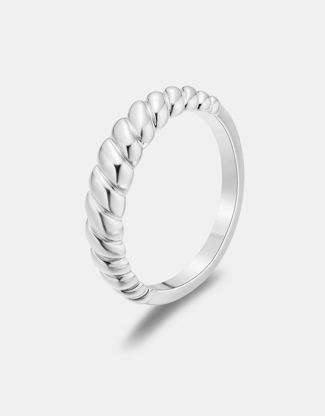 Mestige - Croissant Ring - Silver Plated