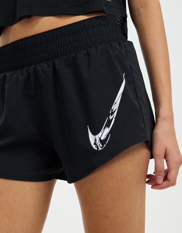 Nike - One Dri-FIT Mid-Rise Brief-Lined Graphic Shorts