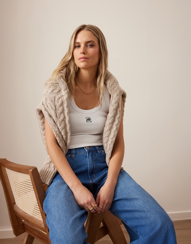 Ceres Life - Zoe Contour Rib Scoop Tank