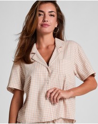 Hunkemoller - Short Sleeve Linen Sleep Shirt