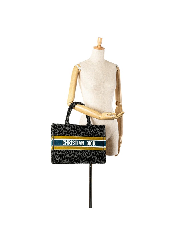 Pre-Loved by Azura Reborn - Pre-Loved Dior Book Tote LeopardPrint Velvet