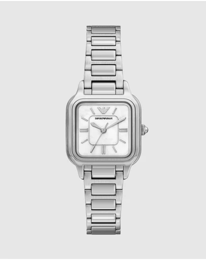 Emporio Armani - Silver Tone Analogue Watch