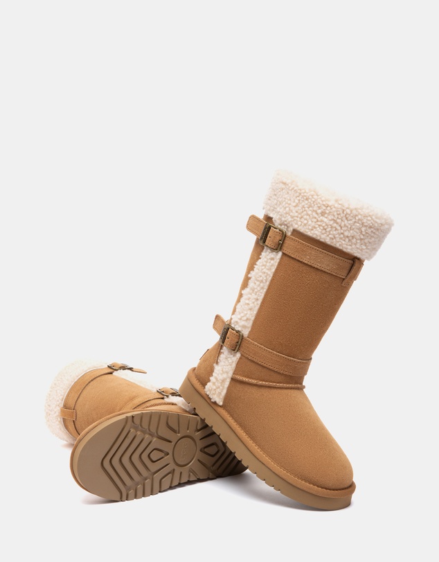 EVERAU - Australian Shepherd Ugg Tall Nordel Cow Suede Upper UGG Boots