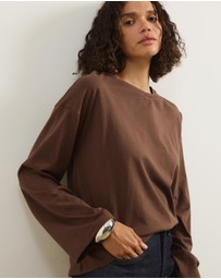 Atmos&Here - Long Sleeve Oversized T-Shirt