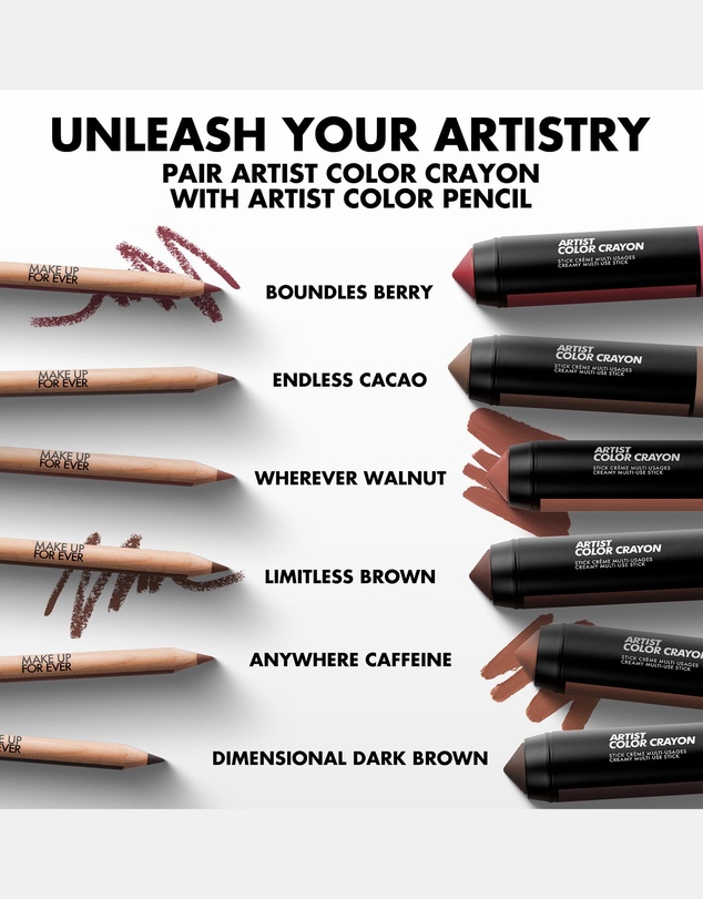 MAKE UP FOR EVER - Artist Color Crayon Waterproof Multi-Use Stick - Limitless Brown 