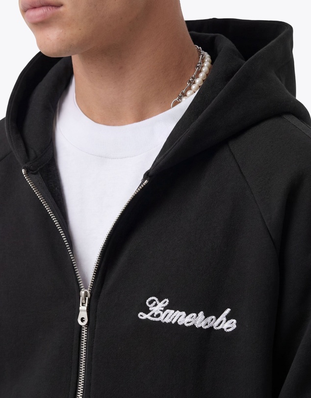 Zanerobe - Stitched Box Crop Hood Black