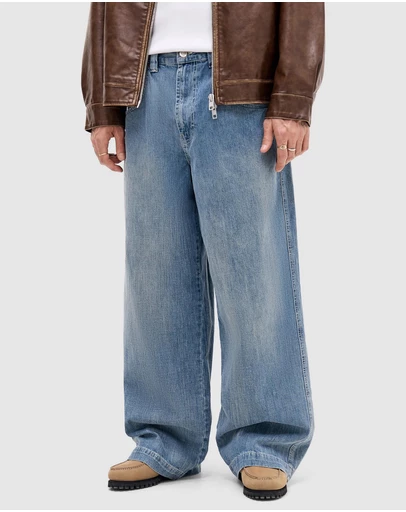 BDG By Urban Outfitters - Blue Crosshatch Skate Jeans