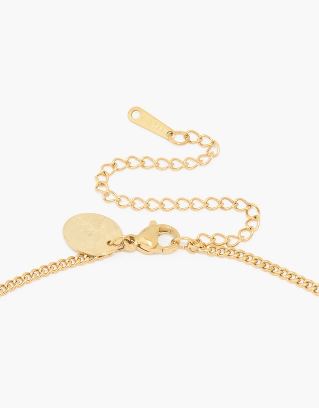 Lovisa - Waterproof Gold Plated Stainless Steel Aries Circle Zodiac Sign Necklace