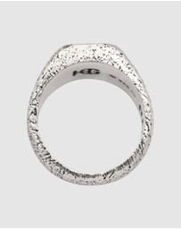 Haze & Glory - ICONIC EXCLUSIVE - Ring Men Earthly Turquoise Signet 925 Sterling Silver