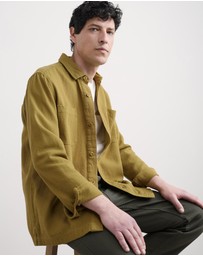 Seasalt - Seasalt Cornwall Yellow Rigging Plain Overshirt