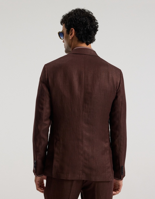 Calibre - Twill Linen Blend Suit Jacket Bourbon