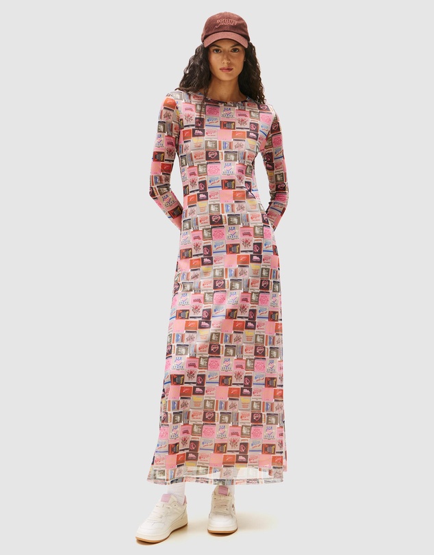 Tommy Jeans - Allover Print Mesh Midi Dress