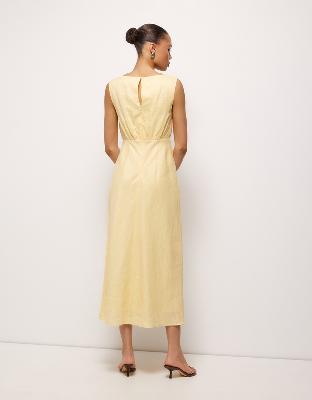 AERE - Amie Linen Midi Dress