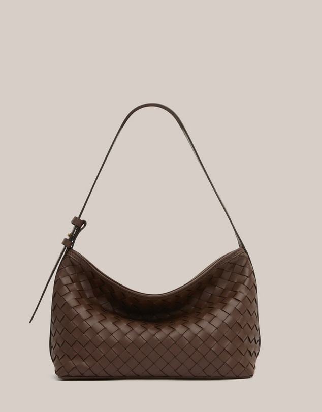 VESTIRSI - Elena Woven Shoulder Bag Chocolate