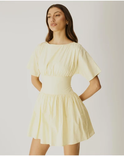Atmos&Here - Nicky Cotton Poplin Mini Dress