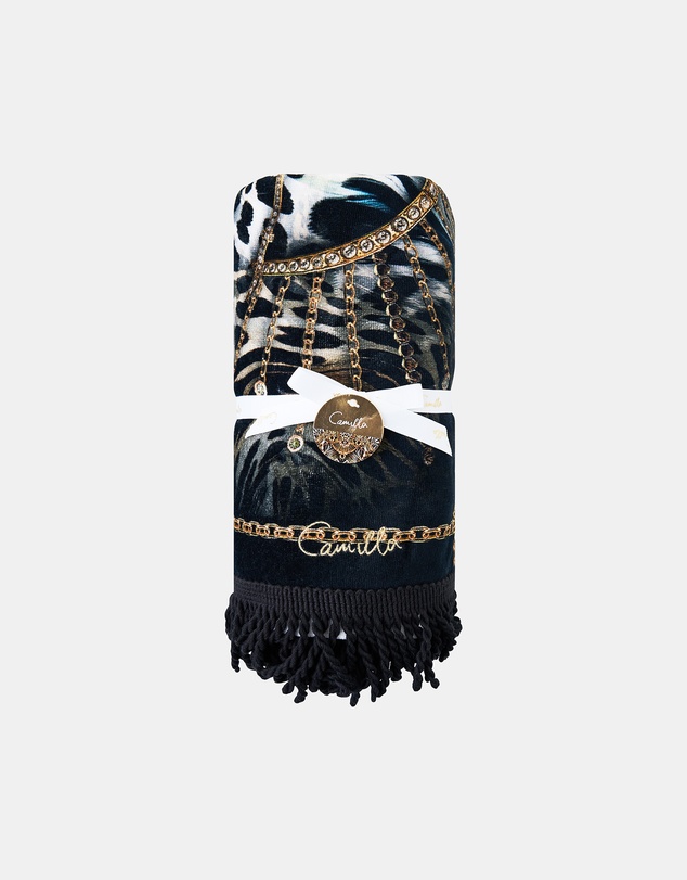 Camilla - Feline Folklore Beach Towel