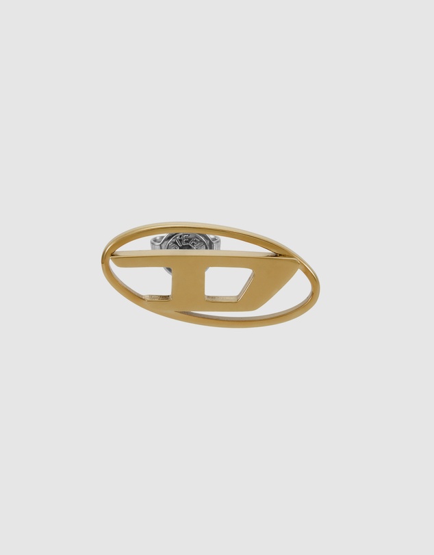 Diesel - Oval D Logo Gold Tone Earring