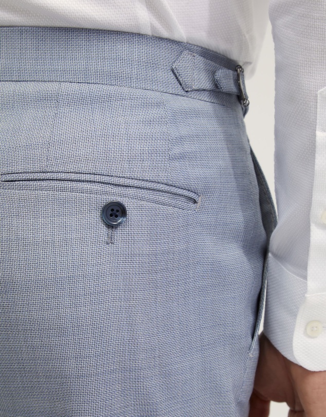 Oxford - Byron Wool Suit Trousers With Side Tab
