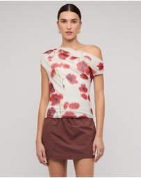 Staple the Label - Lumi Mesh Top