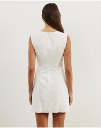 Atmos&Here - Gaia Cotton Gathered Waist Mini Dress