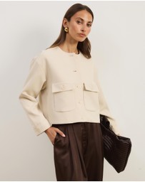 Atmos&Here - Sorelle Cropped Tailored Jacket