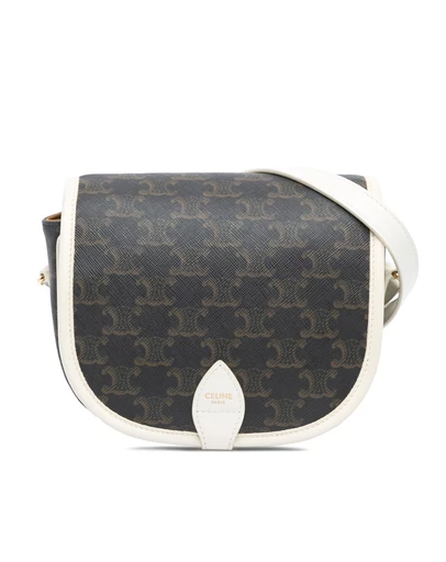 Pre-Loved by Azura Reborn - Pre-Loved Medium Triomphe Coated Canvas Folco Crossbody