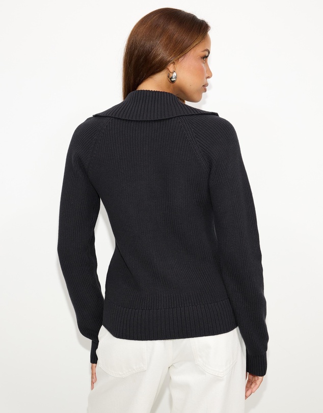 Dazie - Ada Zip Through Knit Jacket