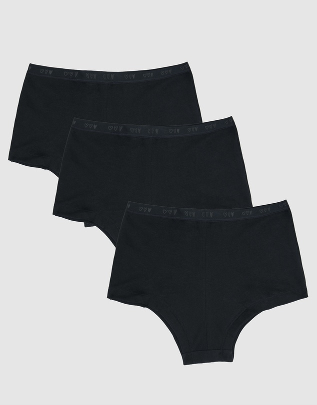 Love Luna - 3 Pack Teens First Period Shortie Brief