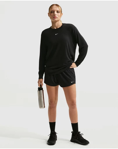 Nike - One Dri-FIT Mid-Rise 3in Brief-Lined Shorts