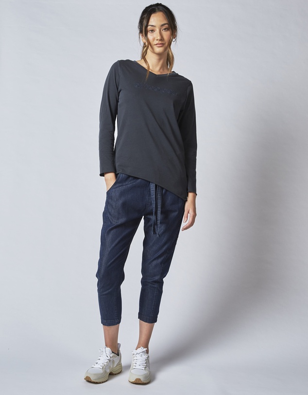 DRICOPER DENIM - Bowie Black Long Sleeve Tee