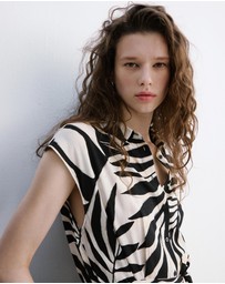 M.N.G - Printed Shirt Dress