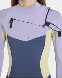 Billabong - Girls 8 to 16 Synergy Chest Zip Long Sleeve Fullsuit