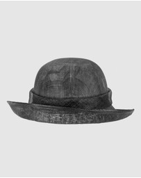 Max Alexander - Sinamay Black Fashion Hat