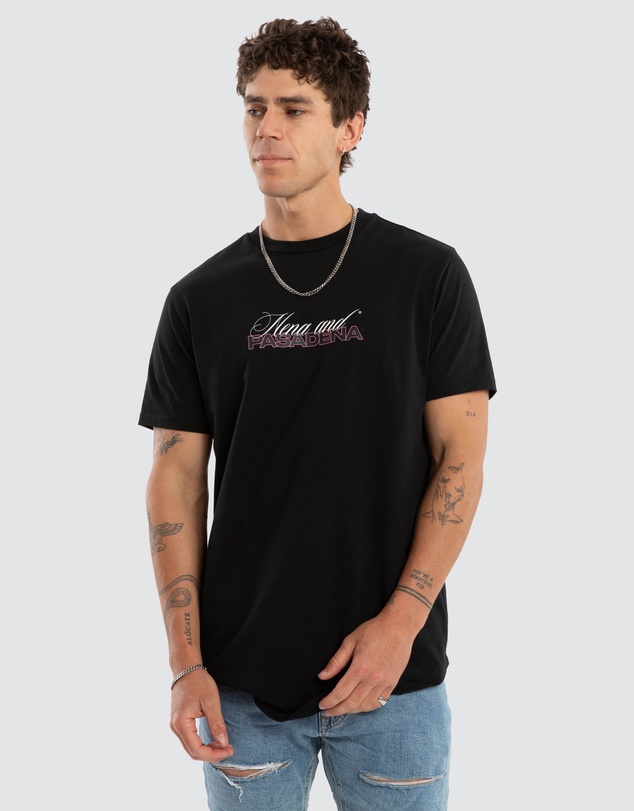 Nena & Pasadena - Crimson Dual Curved Tee