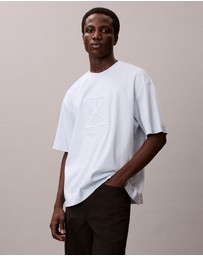 Calvin Klein - Relaxed Premium Interlock Emblem Logo T-Shirt