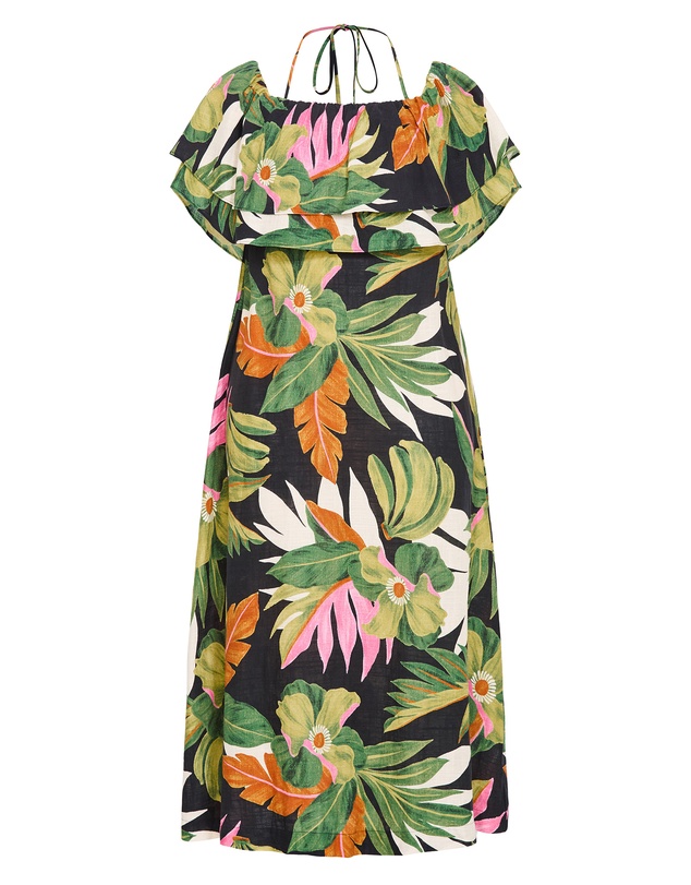 City Chic - Paradiso Print Maxi Dress