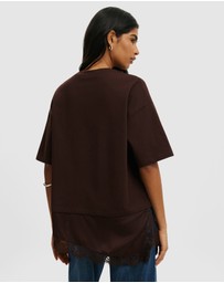 Cotton On - Satin Layered T-Shirt