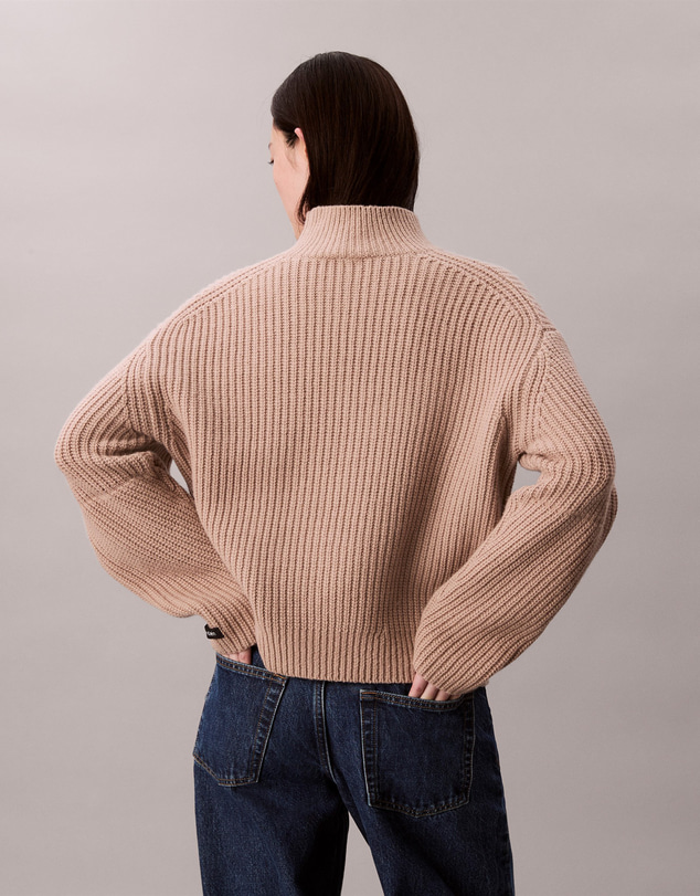 Calvin Klein - Ribbed Chunky Relaxed Turtleneck Jumper
