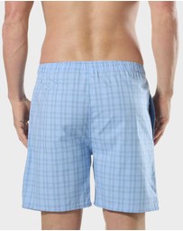 Mitch Dowd - Mitchdowd Mens Sunny Crocodile and Squares 2 Pack Sleep Shorts