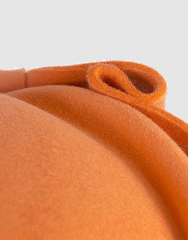 Max Alexander - Felt Orange Pillbox Hat