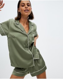 Atmos&Here - Lilah Short Satin PJ Set