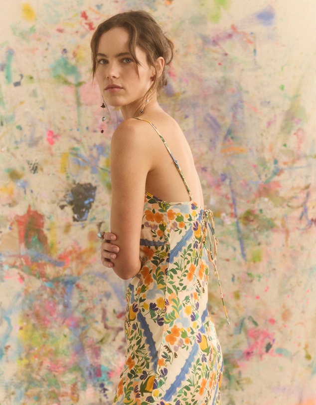 KINGA CSILLA - Limone Triangle Slip Dress